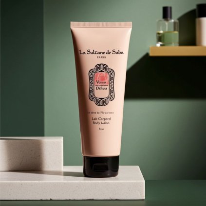 La Sultane de Saba Voyage Delices Rose telové mléko s nežnou vůní růže La Sultane de Saba Paris 200 ml 4