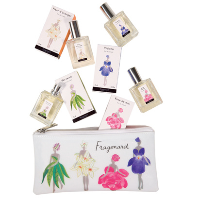 Femmes Fleurs Pouch , Fragonard, set toaletnách vod , 4 x 15 ml