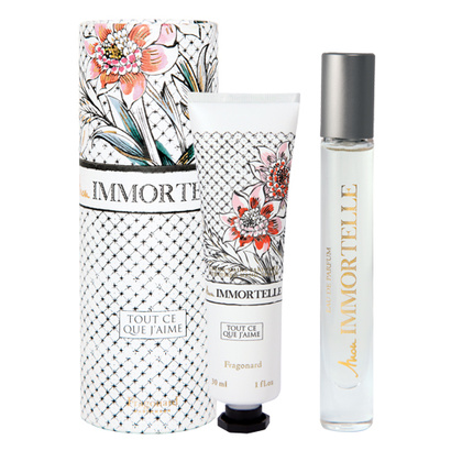 Mon Immortelle, Fragonard,set parfumová voda 7,5 ml a 30 ml krém na ruky