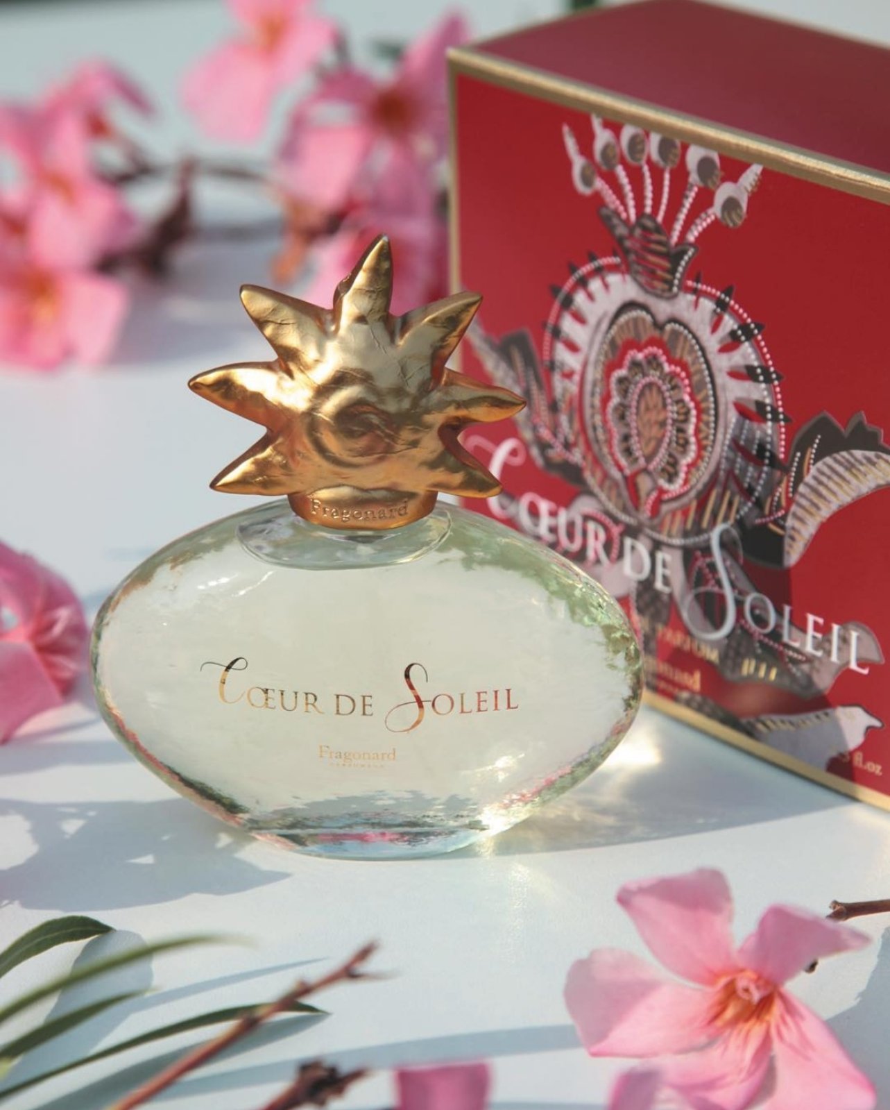 Coeur de Soleil, Fragonard, parfumová voda, obal s ornamentom
