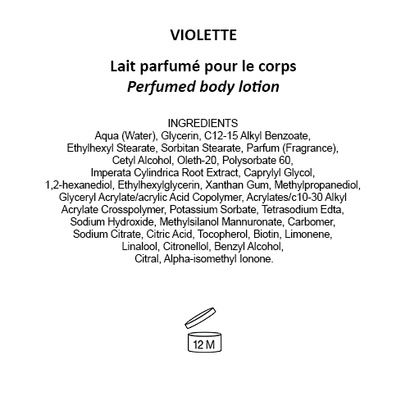 Violette, Fragonard, parfumované telové mlieko, 250 ml