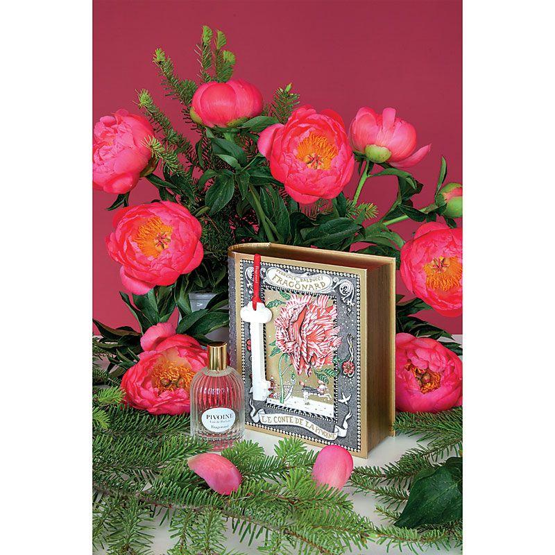 Pivoine, Fragonard, darčekový set parfumová voda 100 ml + parfemovaný doplnok klíč