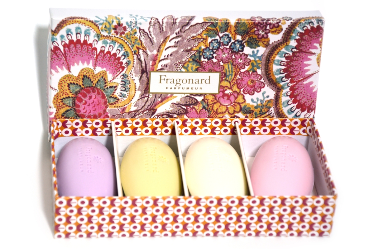 Pebble Soap Fragonard, Set 4 okruhliaková mydla, 4x50 g